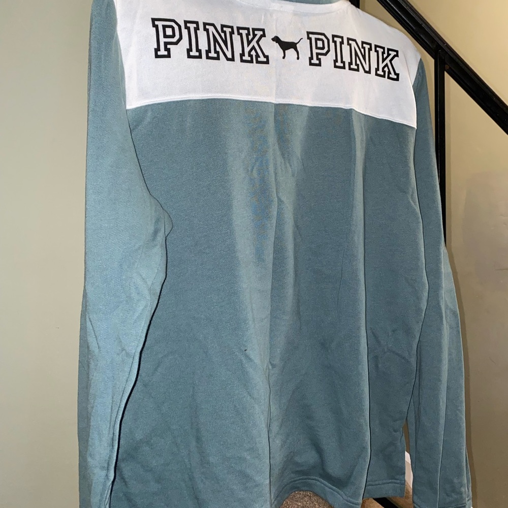 Used Victoria Secret PINK half- zip sweatshirt